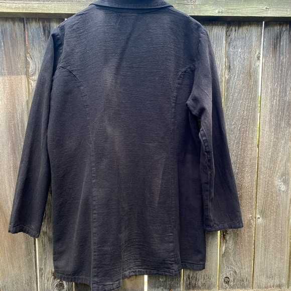 Amazing Drawstrings of Malibu black cotton chore coat— M - Picture 2 of 8